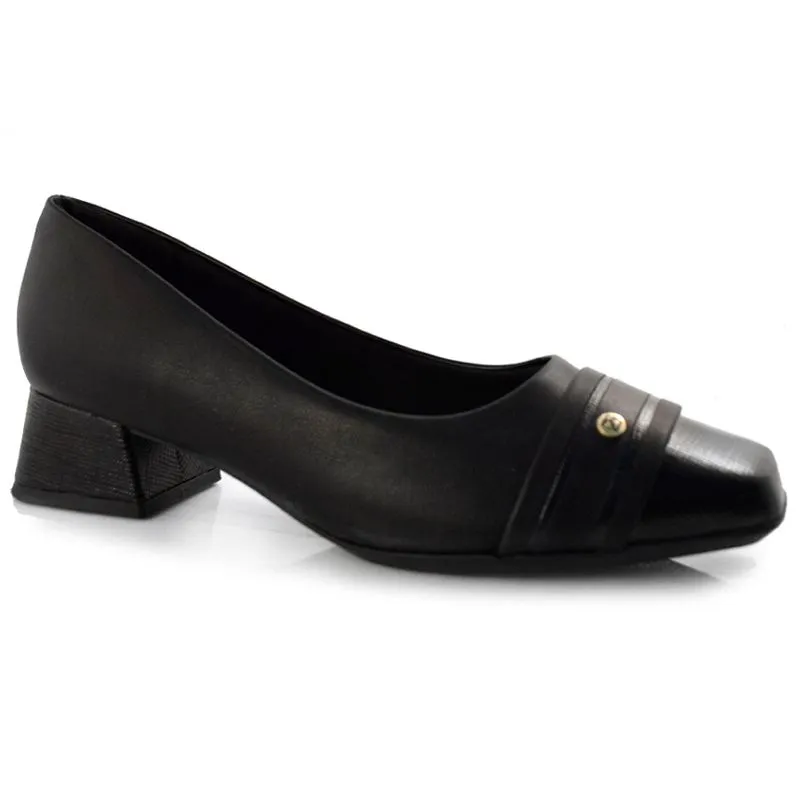 Scarpin Feminino com Salto Bloco Piccadilly Preto 160056 37