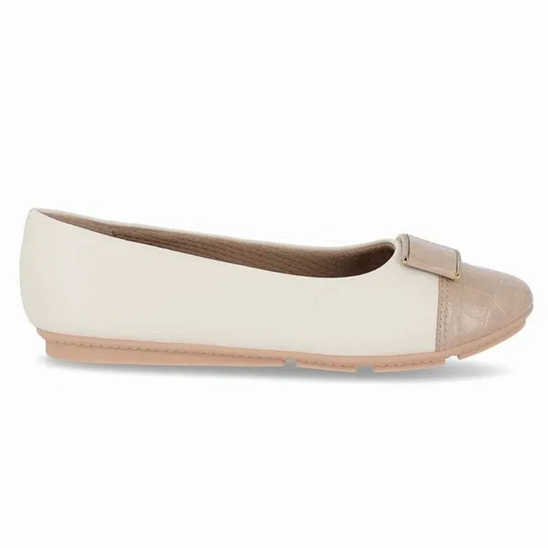 Sapatilha Feminina Michele Maxi Off White Marfim Piccadilly 122015-1 35