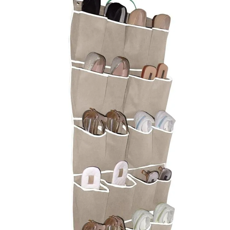 Sapateira De Porta Para 10 Pares - Bege
