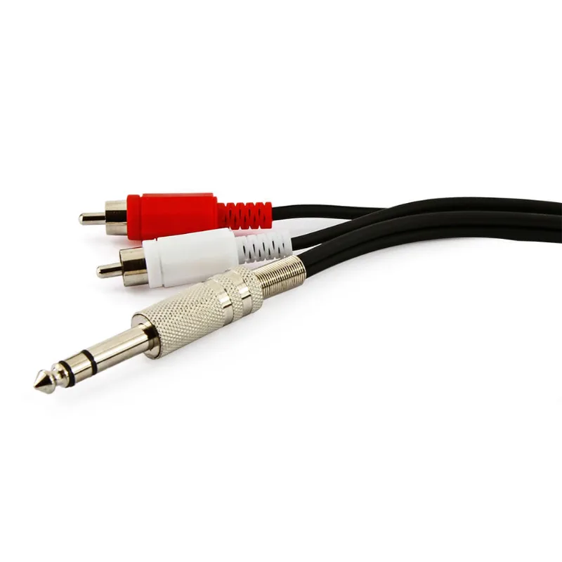 Cabo P10 Estereo para 2 RCA - 10 Metros