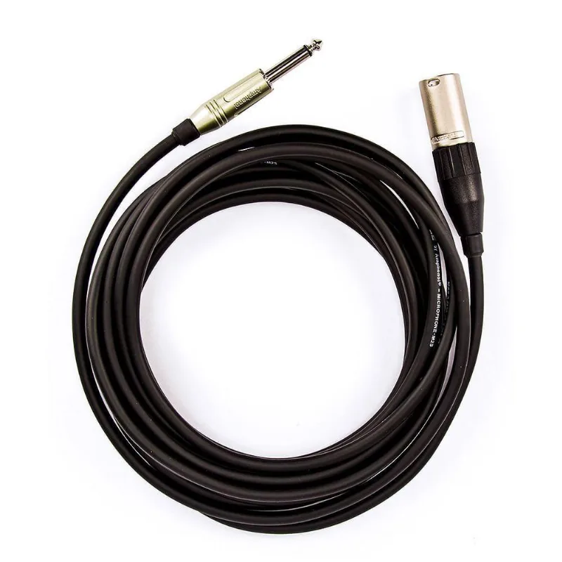 Cabo De Microfone P10 Mono Para Xlr Macho Amphenol - 50 Cm - Cirilo Cabos