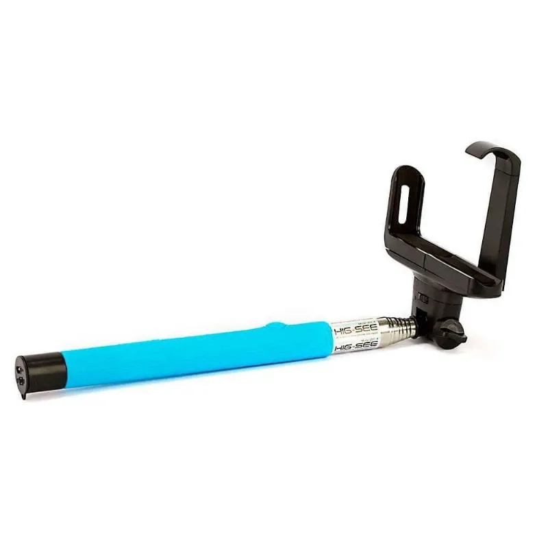 Suporte Para Selfie Monopod Wireless Iphone - Azul - Cirilo Cabos