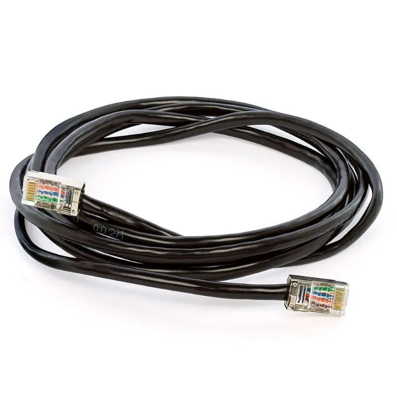 Cabo De Rede Blindado Cat5e Com Rj45 Preto - 10 Metros - Cirilo Cabos