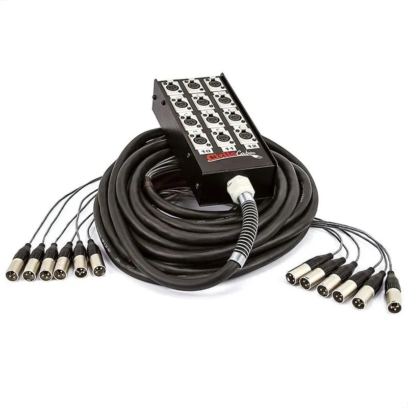 Medusa 8 Vias Com Conectores Xlr Neutrik - 30 Metros