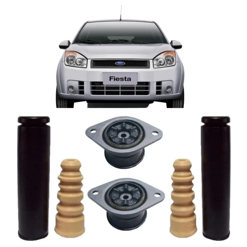 Kit Coxim Batente Do Amortecedor Traseiro Ford Fiesta 02/...
