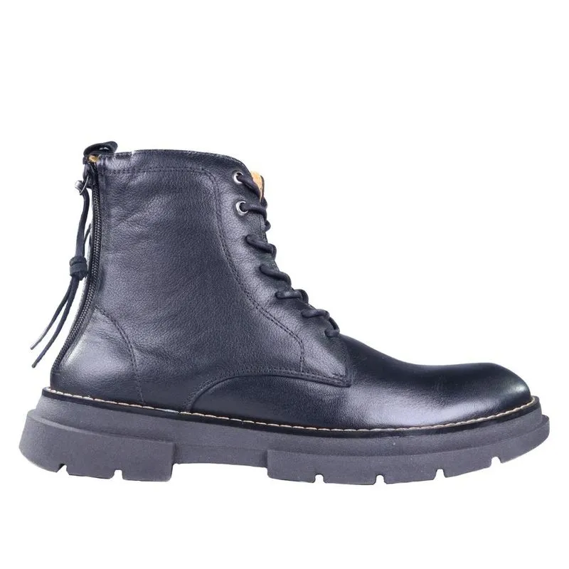 Bota Masculina em Couro Zariff Han002 Preto 39