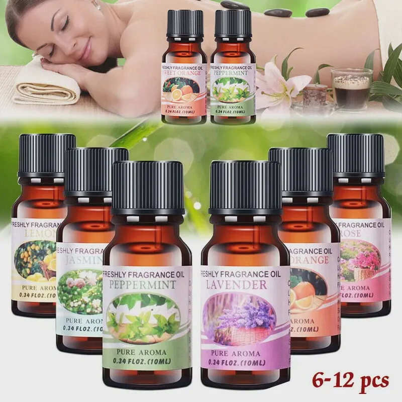 Kit 6 Oleos Essenciais Mais Vendidos 100% Natural p/ Difusor