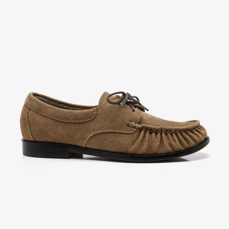 Mocassim Feminino Cora Camurça Marrom-Marrom-37