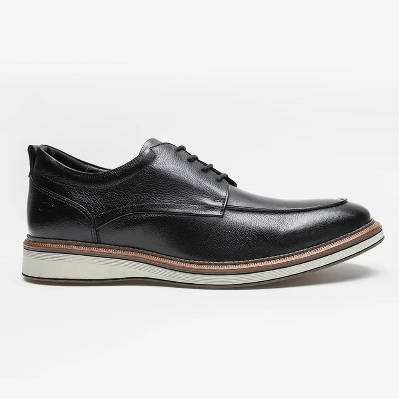 Sapato De Couro Metropolitan James Hi-Soft 32 Preto-Preto-37