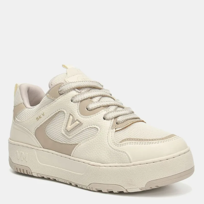 Tênis Casual Flatform Bege e off white 287-011-09 33