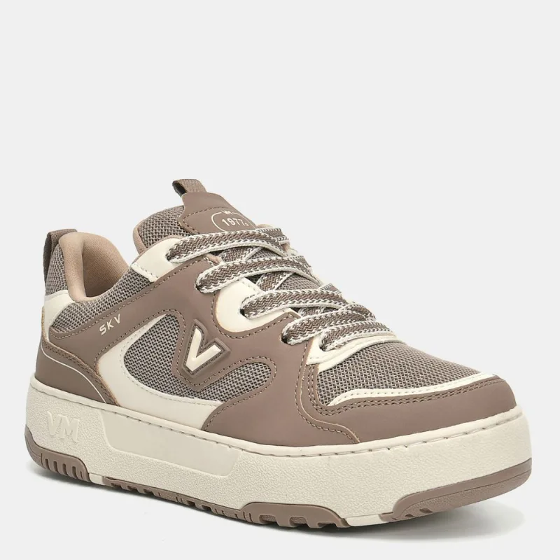 Tênis Casual Flatform Marrom e off white 287-011-18 33
