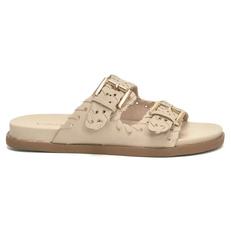 Tamanco Via Marte Ilhós Feminino Creme 39