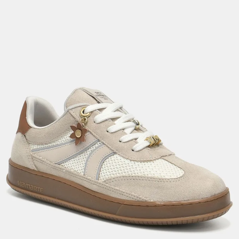 Tênis Casual Retrô com Pingentes Azul e bege e branco e cinza e marrom 362-012-01 33