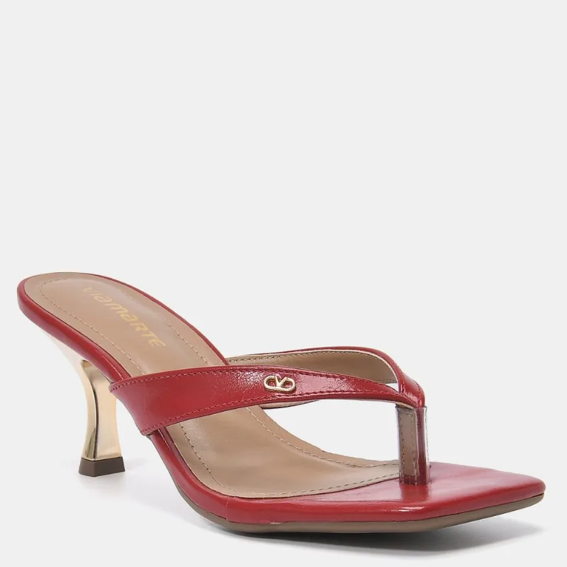 Tamanco Mule Salto Vermelho 399-003-02 34