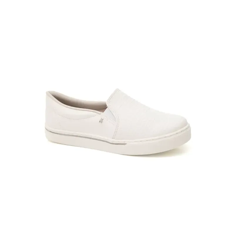 Tênis Via Marte Casual Feminino Slip On 016-038-11 Branco 35