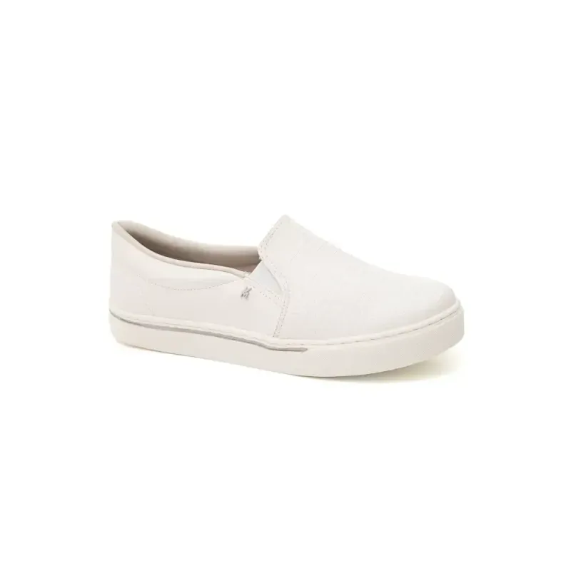 Tênis Via Marte Casual Feminino Slip On 016-038-11 Branco 36
