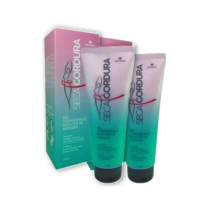 Kit 2x Gel Termogênico Redutor De Medida Seca Gordura 240g D