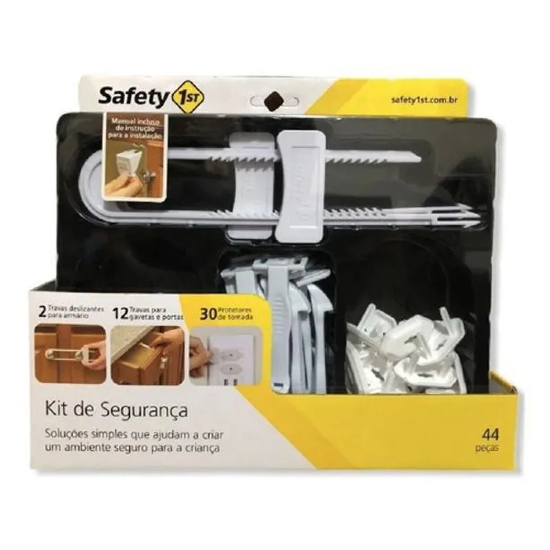 Kit 44 Travas Gaveta Armário Tomada Segurança Proteção Bebe