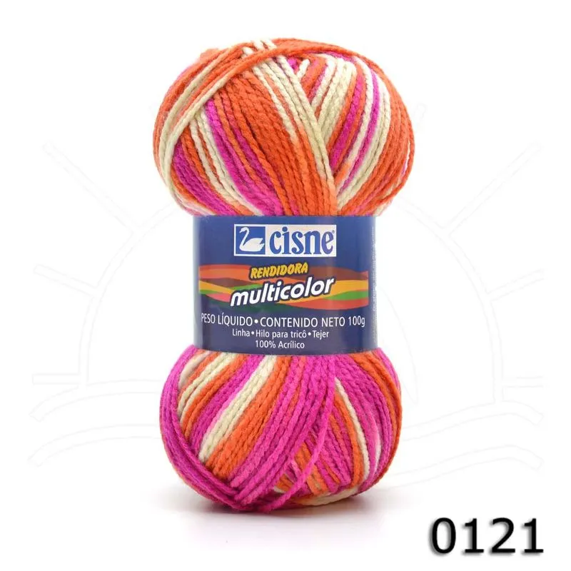 Fio Cisne Rendidora Multicolor 100g 121
