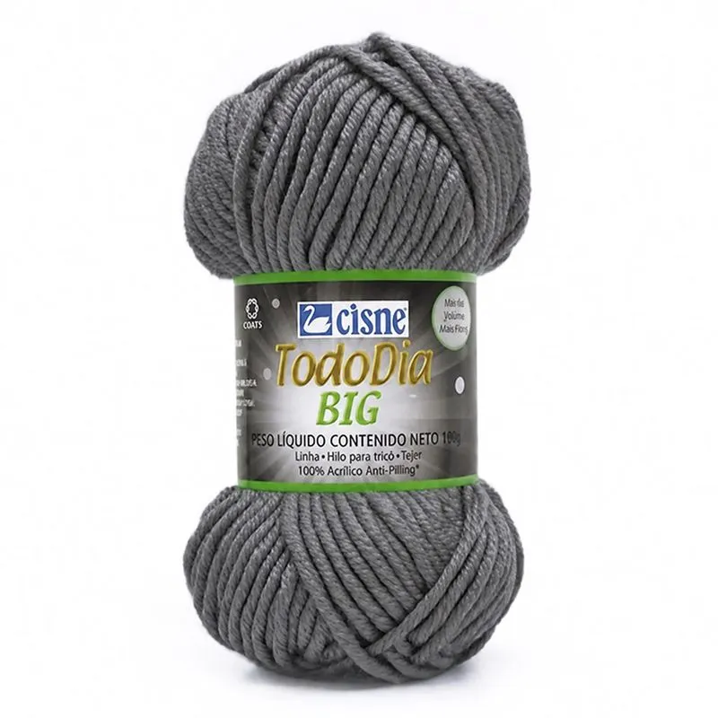 Lã Cisne Todo Dia Big 100g - Anti-Pilling 70031 cinza médio