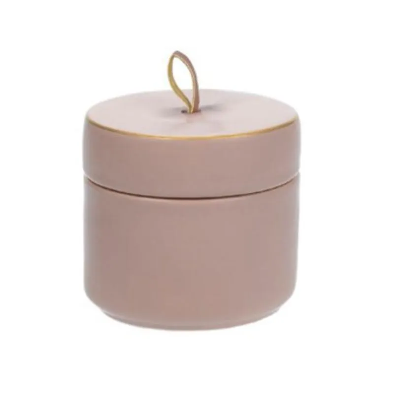 Vaso Decorativo De Cerâmica Pequeno Com Tampa