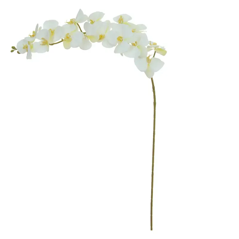 Orquídea Phalaenopsis Real Toque 115cm Branco Florarte