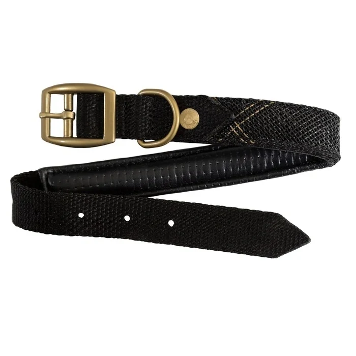 Kensington Nylon Dog Collar with Padding Raven / Large