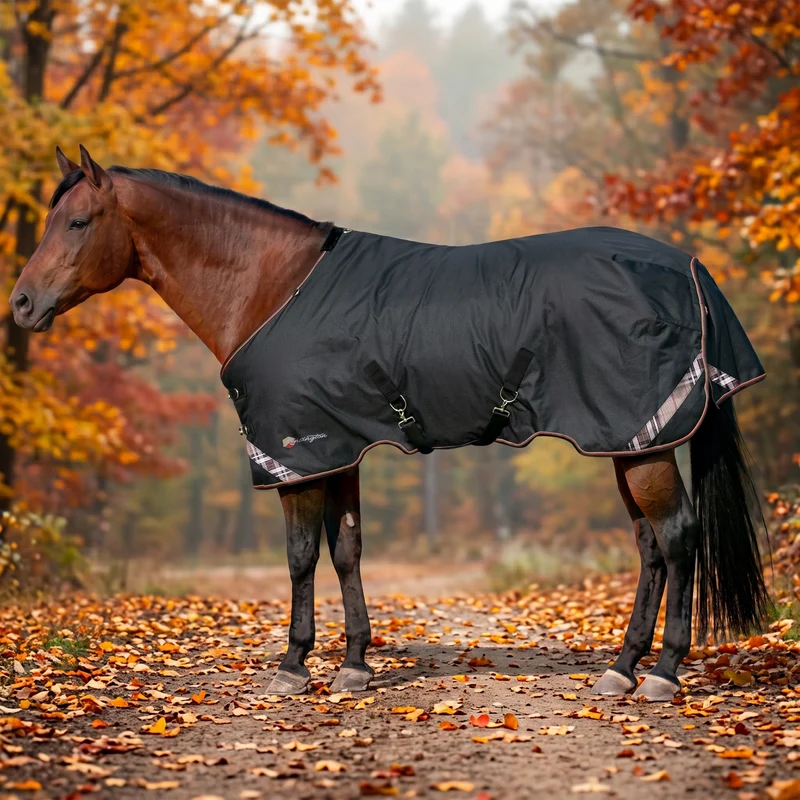 Kensington Horse 1200D SureFit Turnout 80g Black / 84
