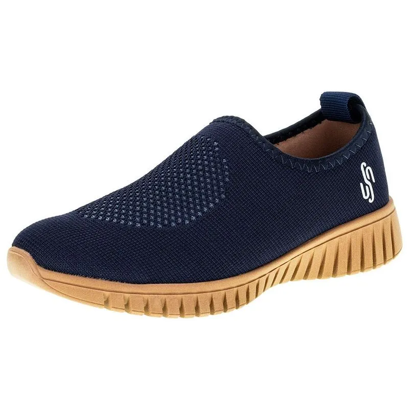 TÊNIS FEMININO GASPEA TRICOT USAFLEX - AE2208 38 / MARINHO