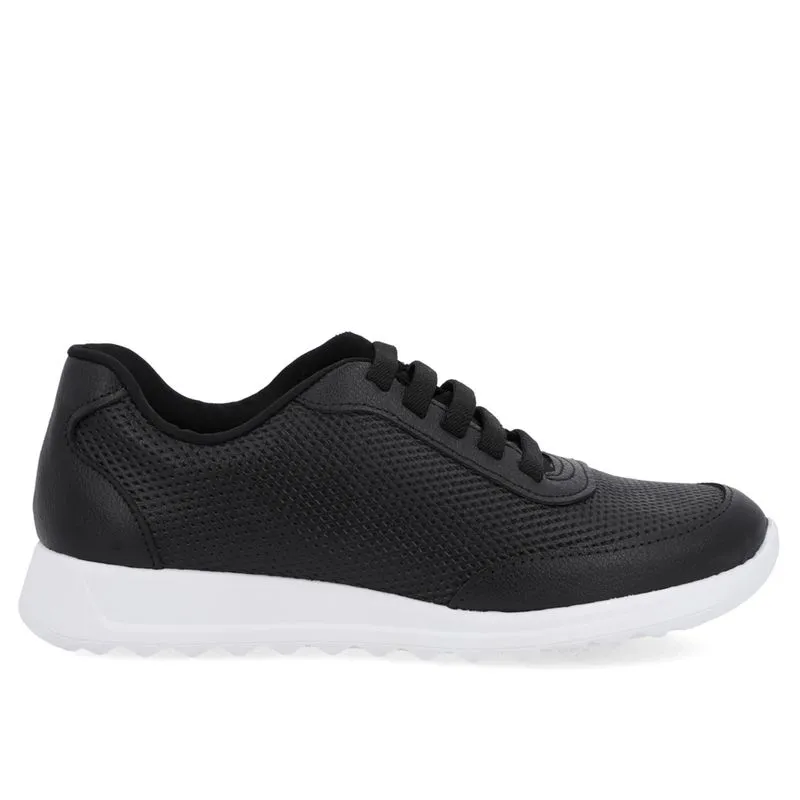 Tênis Casual Preto Couro 35