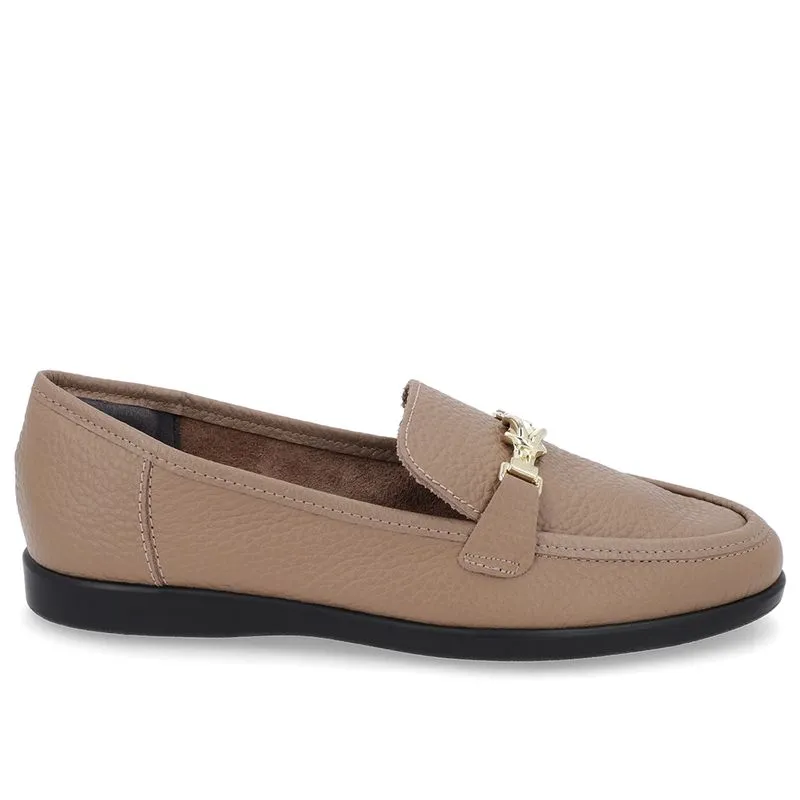 Loafer Casual Marrom Couro Tira 37