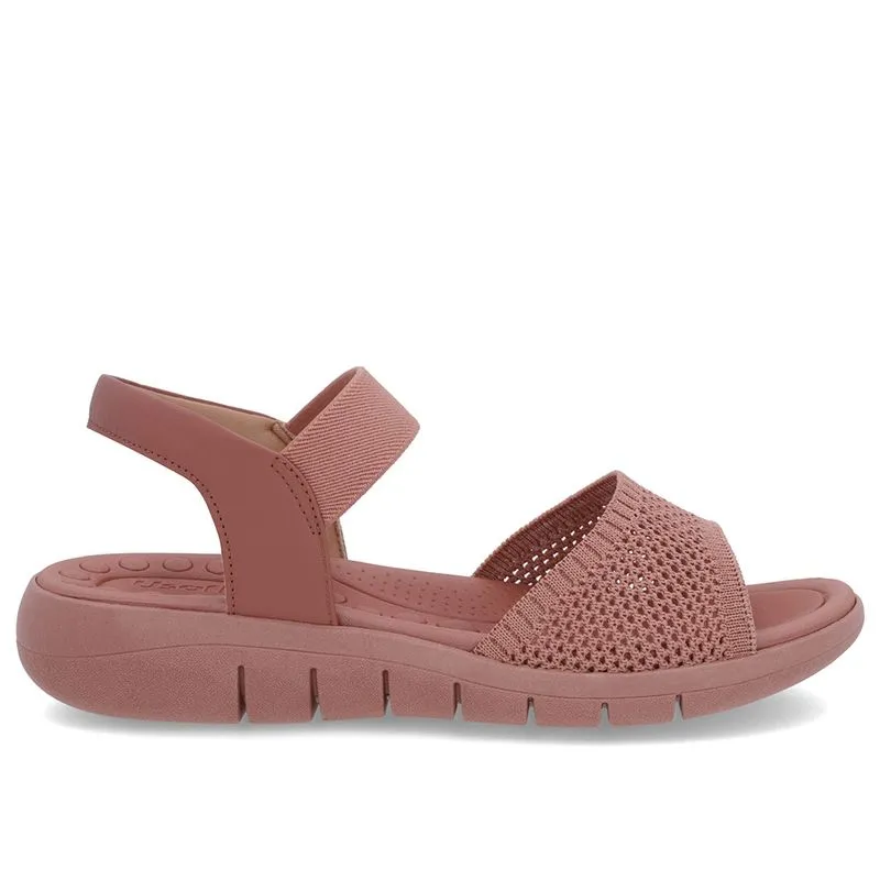 Sandália Tricot Rosa Tira Elástico 34