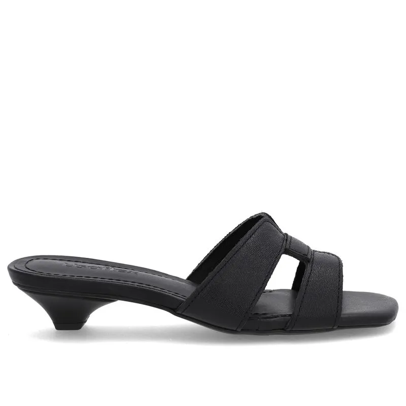 Tamanco Preto Couro Liso 36