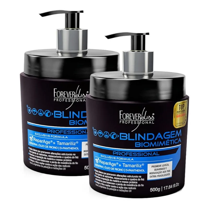 Forever Liss 02 Mascara Blindagem Biomimética Keratina 500g