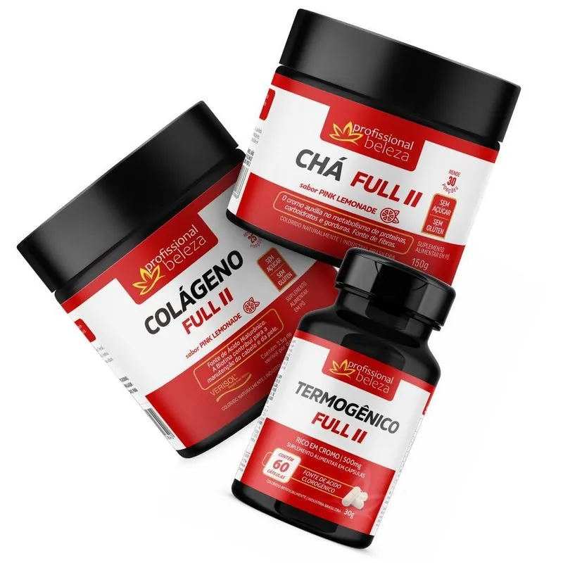 Kit Termogênico Full Completo Pink Lemonade 3 Itens
