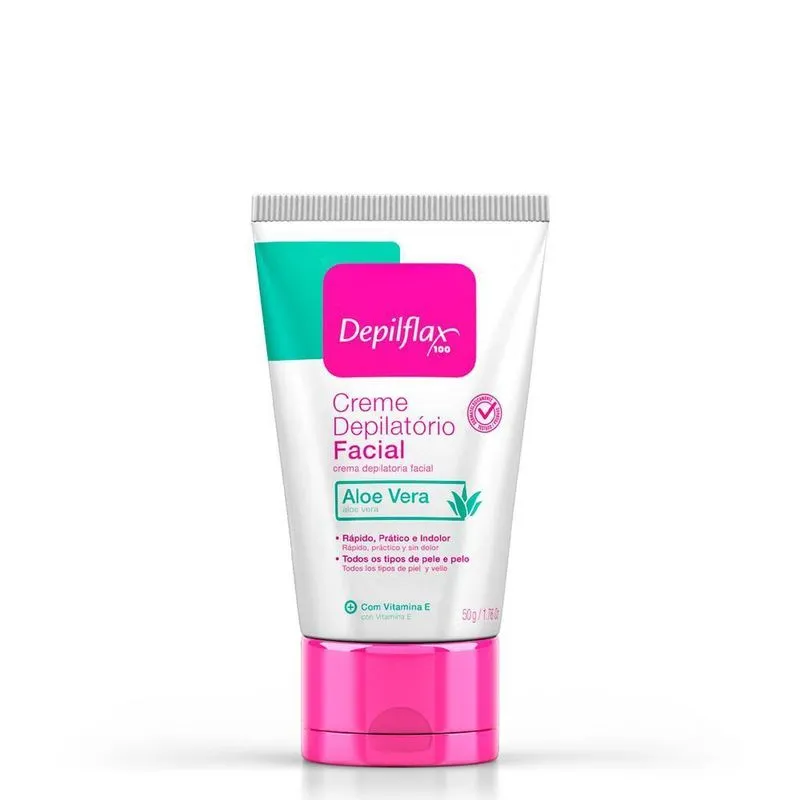 Depilflax - 02 Creme Facial Depilatório 50g
