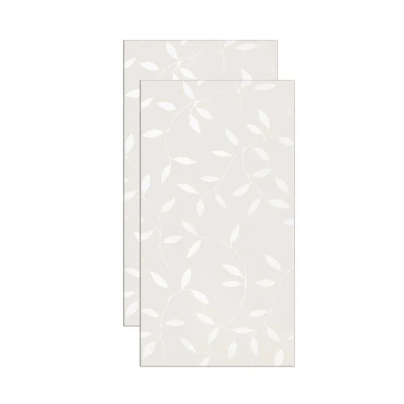 Revestimento de parede retificado 32,5x59cm Folhagem acetinado fendi 4 peças Eliane