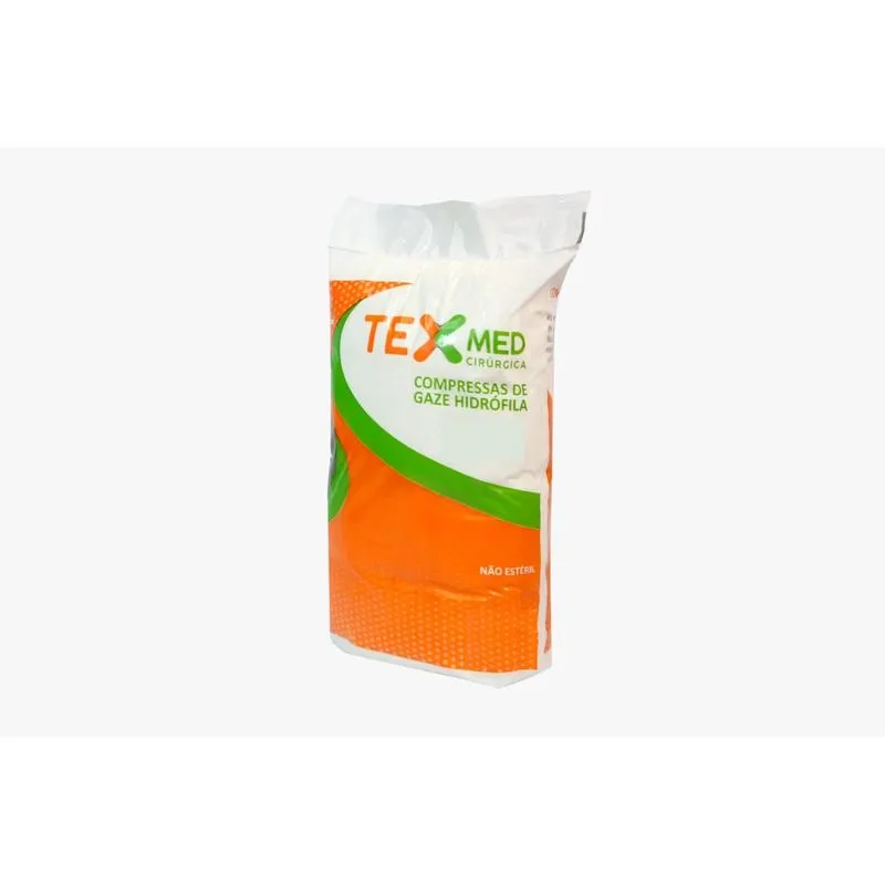 Compressa Gaze 91cmx91m 4 Dobras 11 Fios Não Estério Texmed