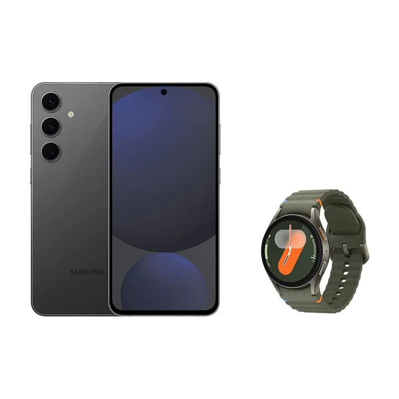 Celular Samsung S24 FE 256GB - Grafite + Galaxy Watch7 BT 40mm - Verde Combo