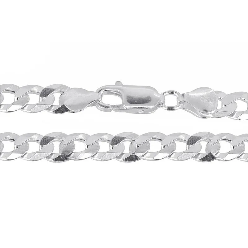 Corrente Masculina Italiana Prata Pura 925 Elo Grumet 60 Cm