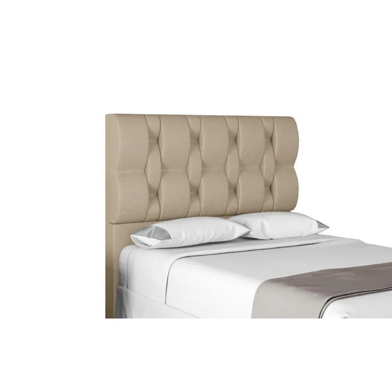 Cabeceira Para Cama Box Spezia King 1,93cm Laminado Bege - FdECOR