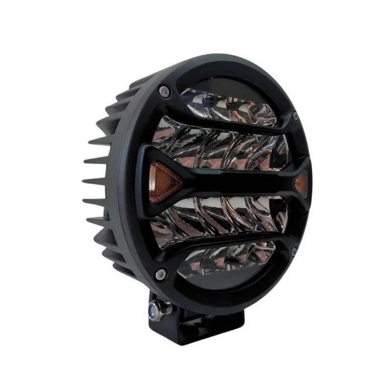 Farol Auxiliar Led Redondo Branco E Ambar 20 Leds 18,5X8Cm