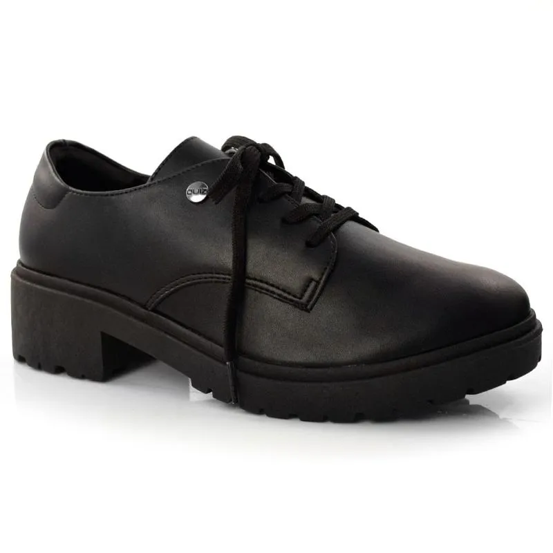 Oxford de Salto Baixo Feminino Quiz Preto 64-1711-21 37