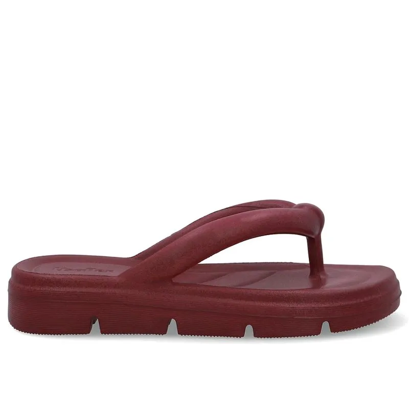 Chinelo Vermelho Poofy Plataforma Eva 35