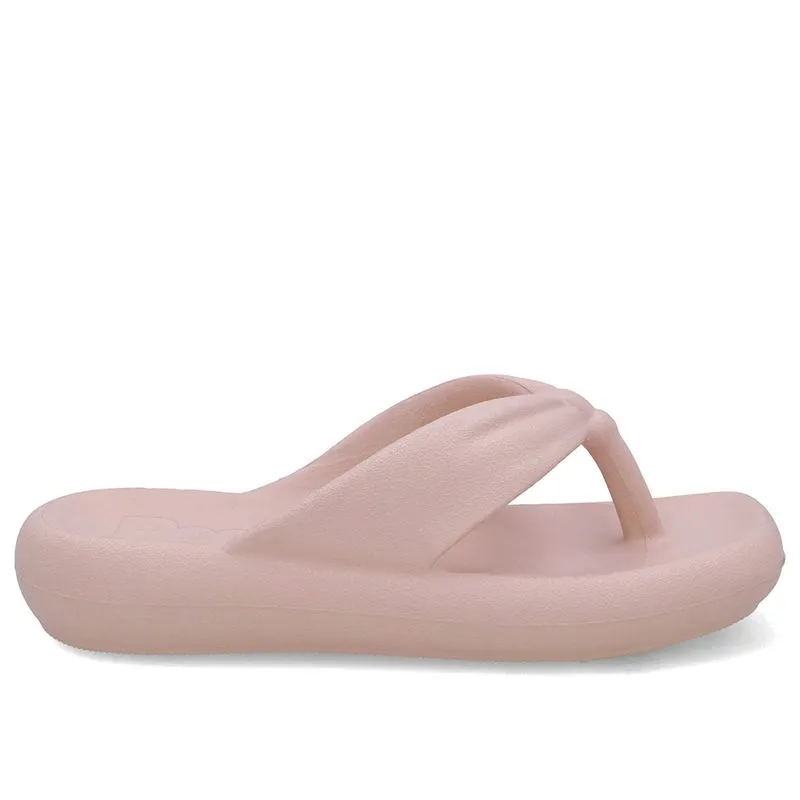 Chinelo Rosa Claro Poofy Bico Quadrado Eva 36