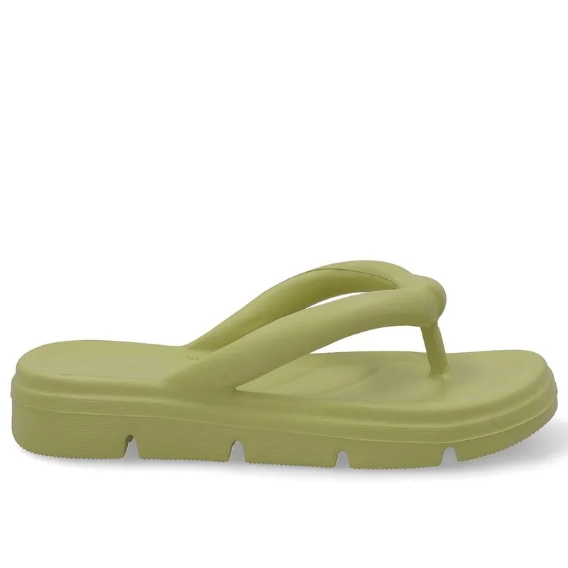 Chinelo Verde Poofy Plataforma Eva 35