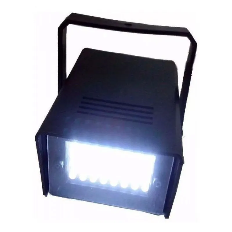 Estrobo Projetor de Luz 24 Led Branco Frio Iluminação Festas