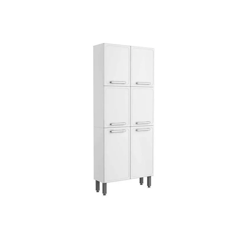 Paneleiro De Cozinha Gourmet 7038 6 Portas 80cm Branco - Bertolini