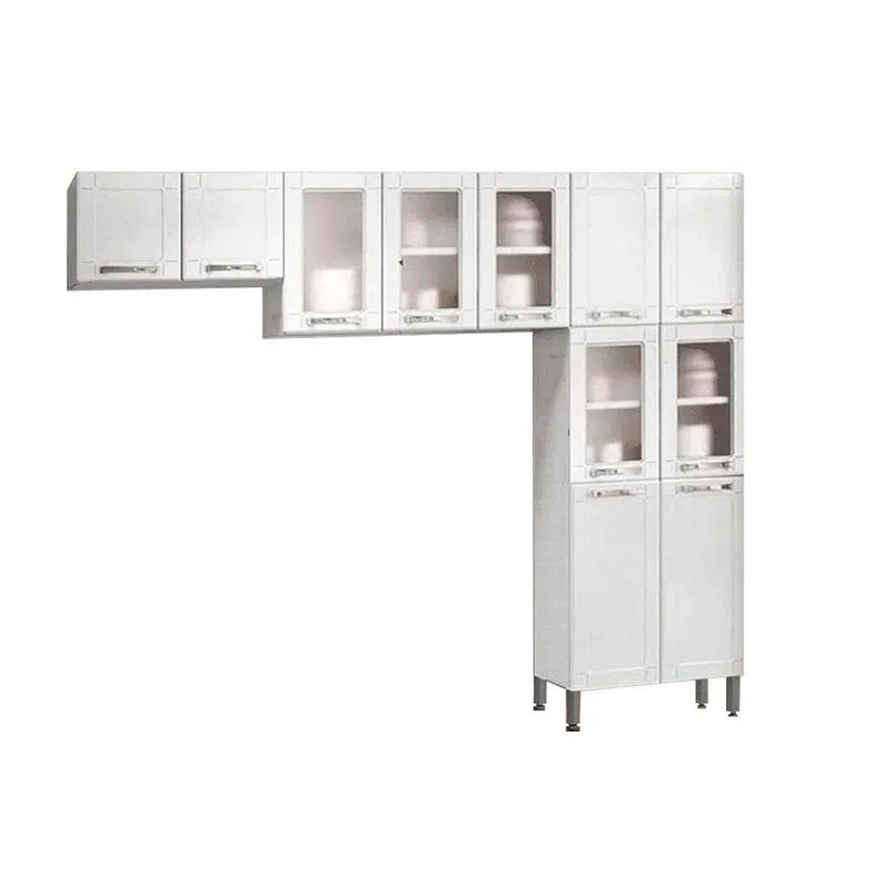 Cozinha Modulada Bertolini Múltipla 3 Peças (2 Armários + 1 Paneleiro) CPT96 Branco