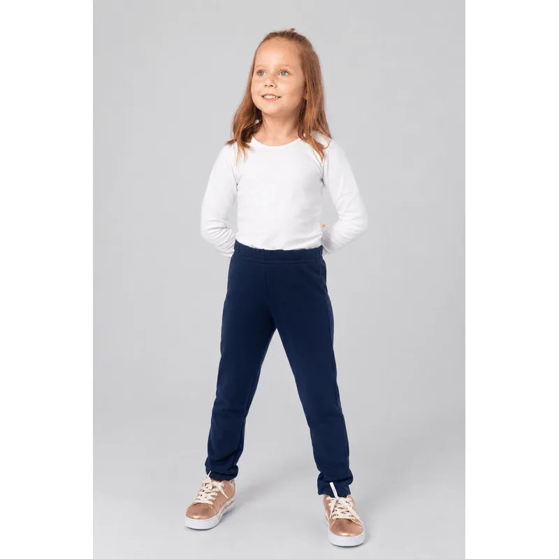 Calça básica infantil menina de moletom Brandili - 2